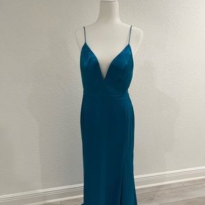 Wedding guest, prom dress, special event dress.